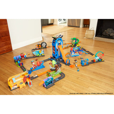 Hot Wheels City Oversized Vertical 35 Car Capacity Mega Garage Toy Play Set - VMInnovations