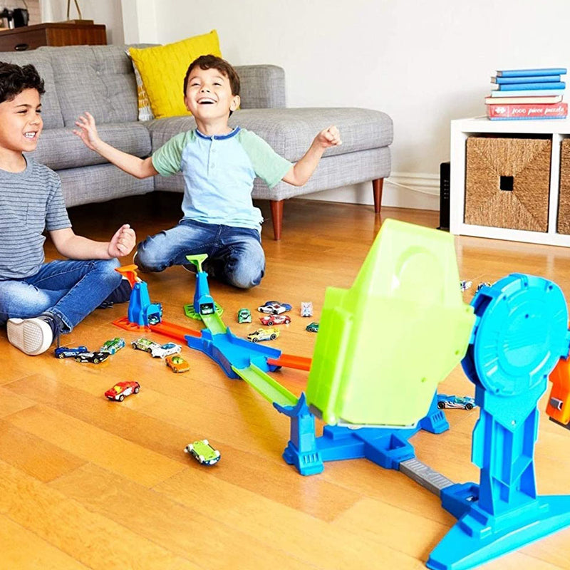 Hot Wheels Balance Breakout Play Set Racetrack Game with 3 Vehicles for Kids