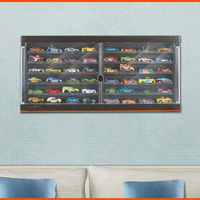 Hot Wheels 50 Race Car Capacity Collection Display Storage Case with 1 Vehicle