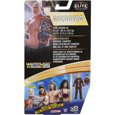 Mattel WWE Elite Collection Goldberg Wrestling Action Figure Toy w/ Accessories