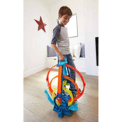 Hot Wheels GYP65 Track Builder Unlimited Triple Loop Jump Stunt Kit with Vehicle - VMInnovations
