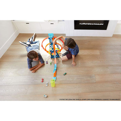 Hot Wheels GYP65 Track Builder Unlimited Triple Loop Jump Stunt Kit with Vehicle - VMInnovations