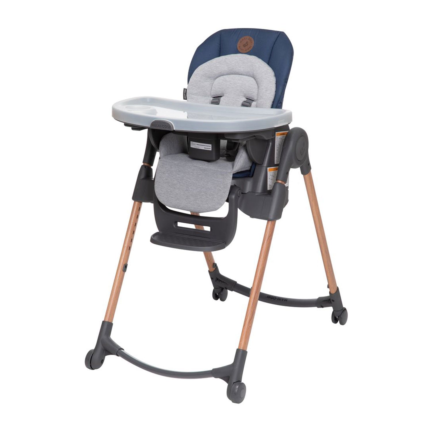Maxi-Cosi Minla 6-in-1 Indoor Adjustable Children's High Chair, Essential Blue