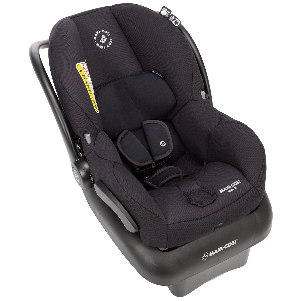 Maxi-Cosi Mico 30 Lightweight Comfy Infant Baby Car Seat with Base, Night Black - VMInnovations