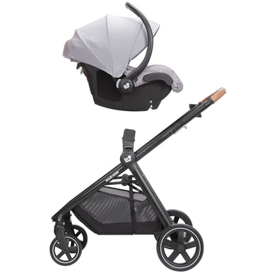 Maxi-Cosi Zelia 5 in 1 Max Travel System Stroller w/ Mico Max 30 Car Seat, Gray - VMInnovations