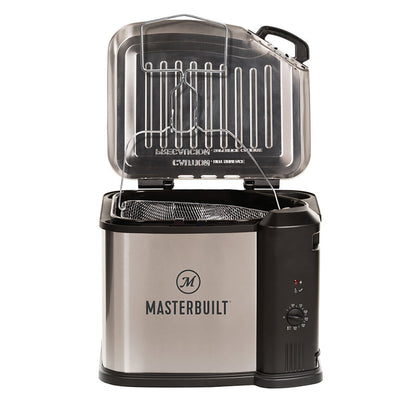 Masterbuilt Butterball XL 10 Liter Electric Deep Fryer Boiler Steamer Cooker