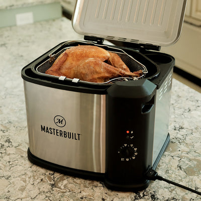 Masterbuilt Butterball XL 10 Liter Electric Deep Fryer Boiler Steamer Cooker