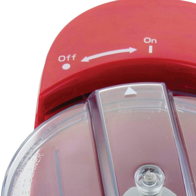 Brentwood MC-109R 1.5 Cup Kitchen Countertop Mini Food Chopper Processor, Red