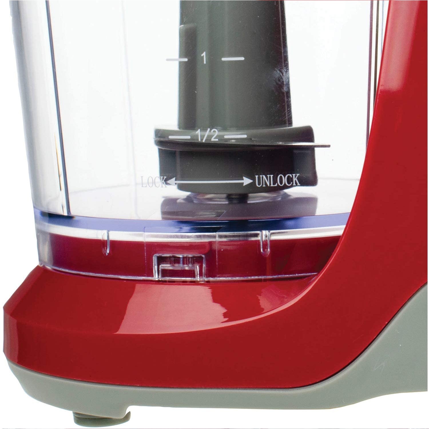 Brentwood MC-109R 1.5 Cup Kitchen Countertop Mini Food Chopper Processor, Red