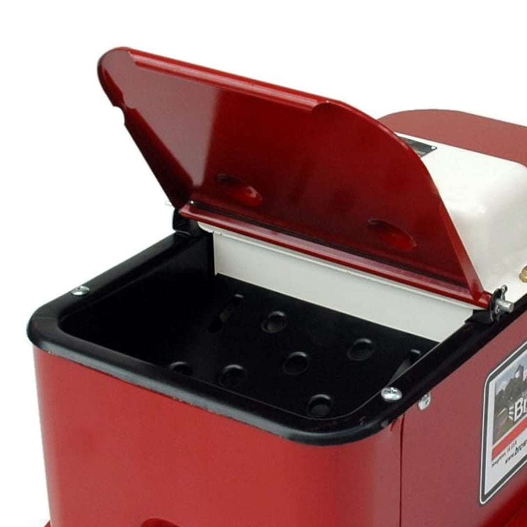 Insulated Steel Heated Livestock Hog Drinker with Lid & Mud Grates (Open Box)