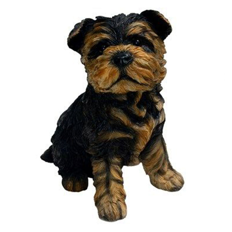 Michael Carr Designs Puppy Love Sergeant Yorkshire Terrier Lawn Garden Figurine
