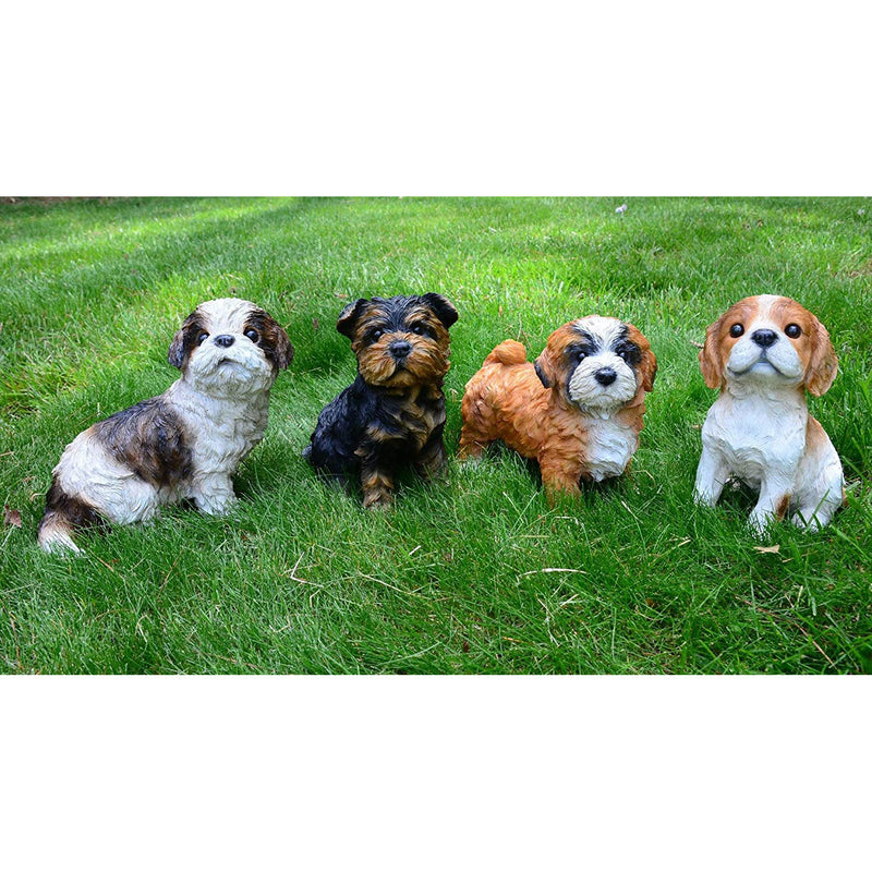 Michael Carr Designs Puppy Love Cavalier King & Yorkshire Terrier Lawn Figurines