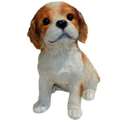 Michael Carr Designs Puppy Love Cavalier King Charles Dog Garden Figurine (Used)