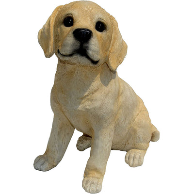 Michael Carr Designs Puppy Love Yellow Labrador Dog Lawn Garden Figurine, Large