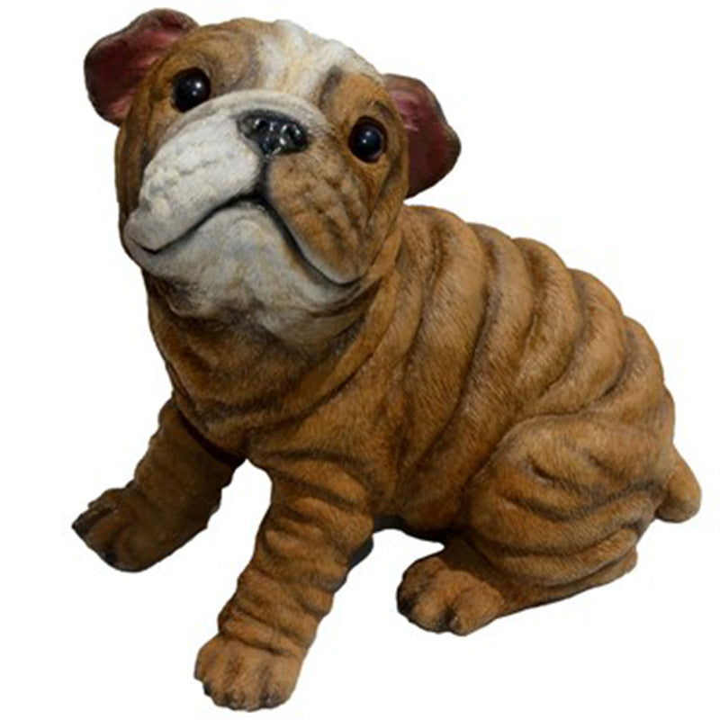 Michael Carr Designs Puppy Love Collection Bully Bulldog Puppy Garden Figurine