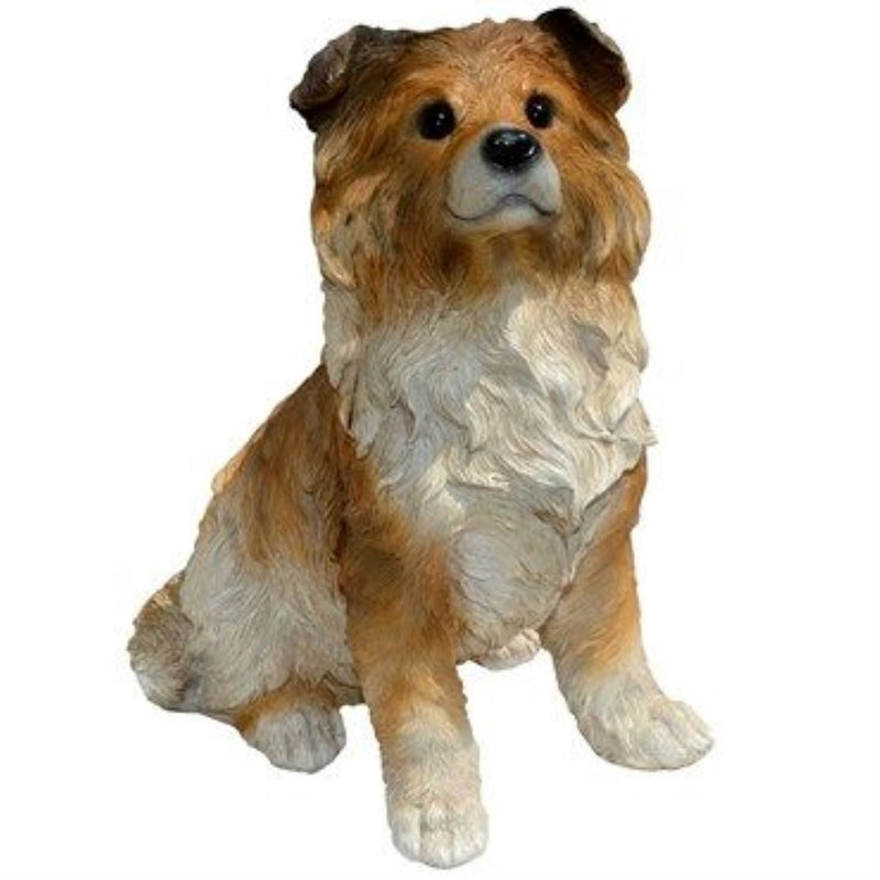 Michael Carr Designs Puppy Love Collection Large Shep Collie Dog Garden Figurine