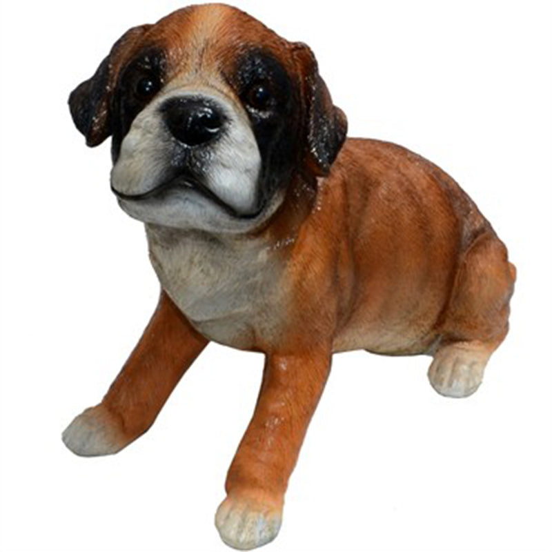 Michael Carr Designs Puppy Love Collection Punch Boxer Puppy Garden Figurine