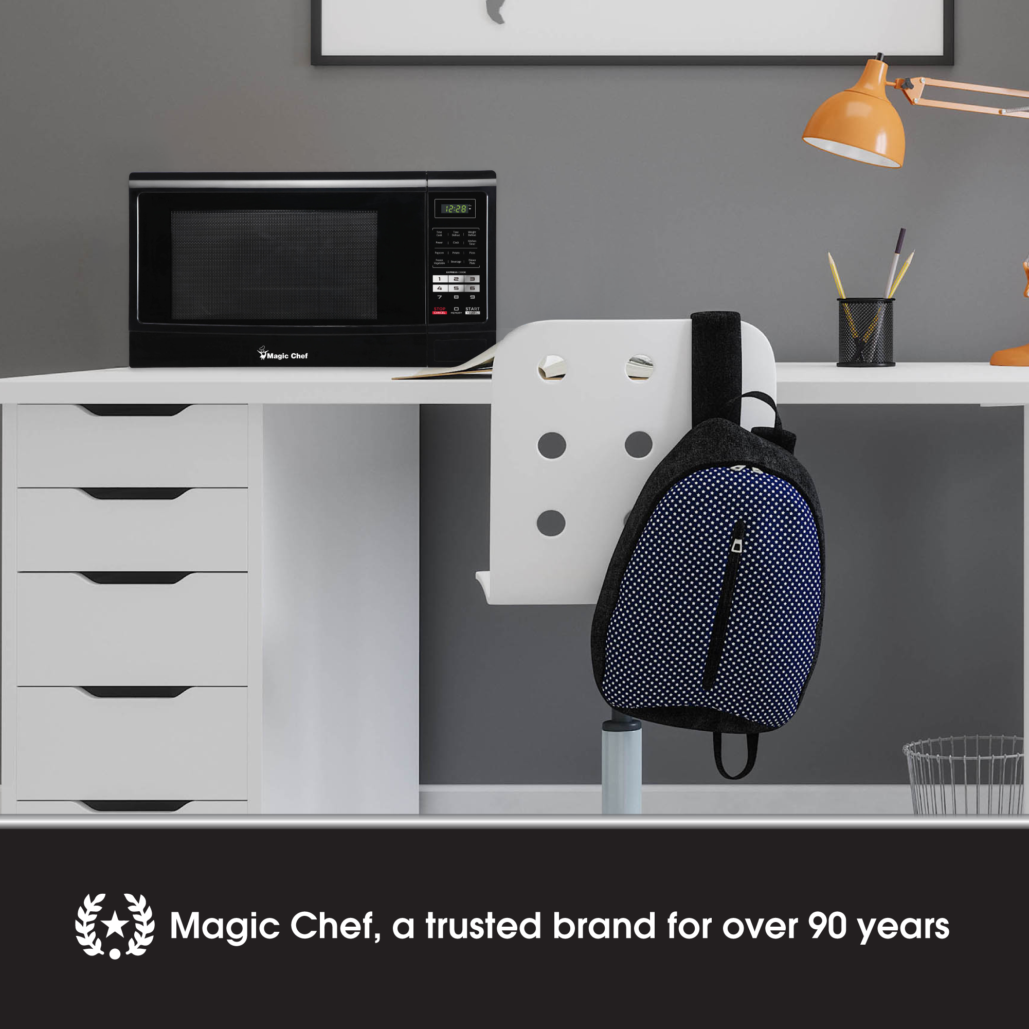 Magic Chef Microwave Oven w/6 Cook Modes & 11 Power Levels,Black(Used) - VMInnovations