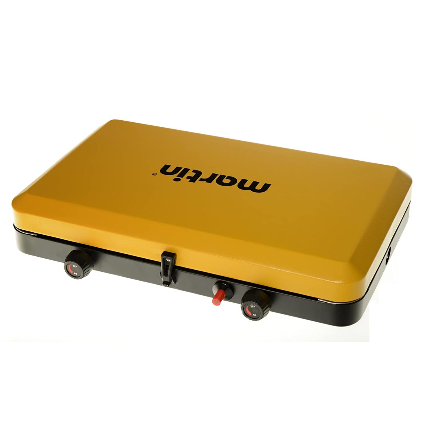 Martin Outdoor Propane Gas 2 Burner Camping Grill Stove, Yellow (Open Box) - VMInnovations