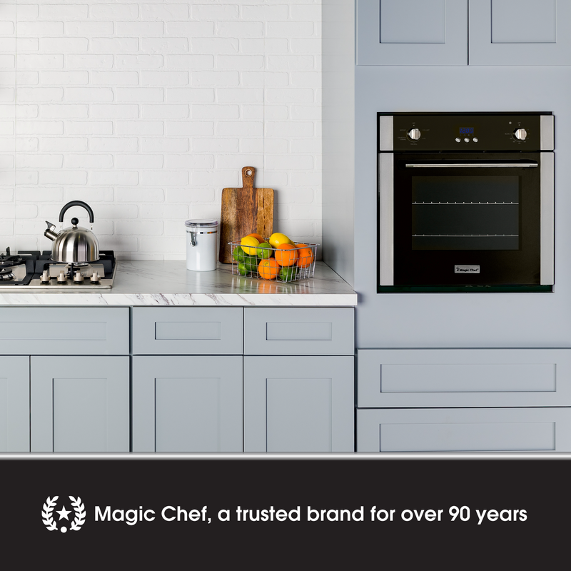 Magic Chef 2.2 Cubic Foot Built In Programmable Wall Convection Oven (Open Box)