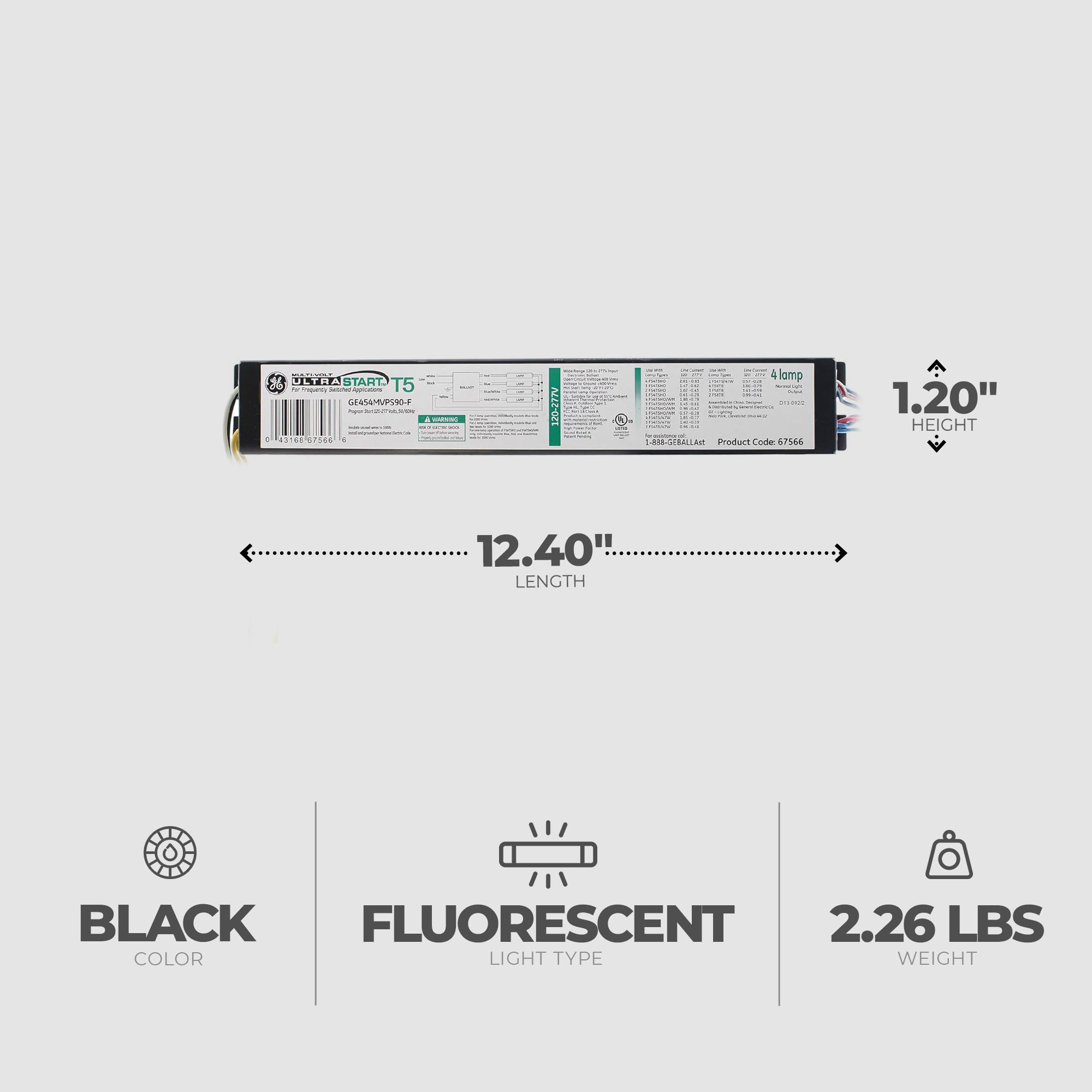 GE Electronic High Output Ballast with Non Dimming Design for Home Improvement - VMInnovations