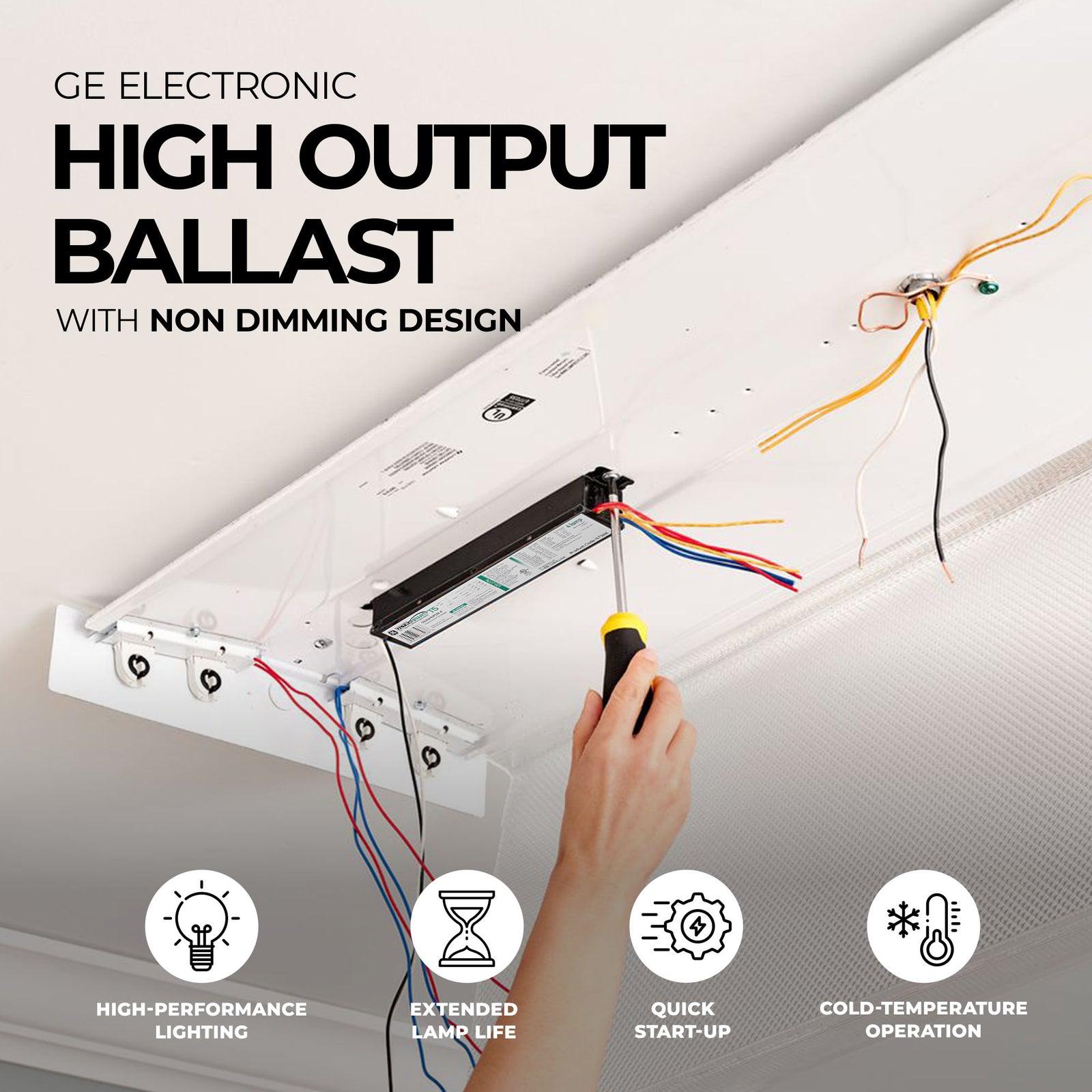 GE Electronic High Output Ballast with Non Dimming Design for Home Improvement - VMInnovations