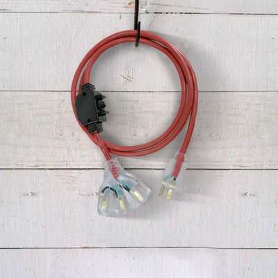 Master Electrician 25Ft Outdoor Extension Cord W/Inline Circuit Breaker(Open Box