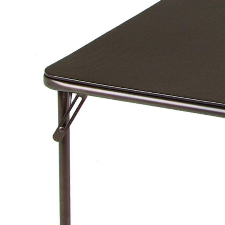 MECO Sudden Comfort 34 x 34 Inch Metal Folding Dining Card Table (Open Box)