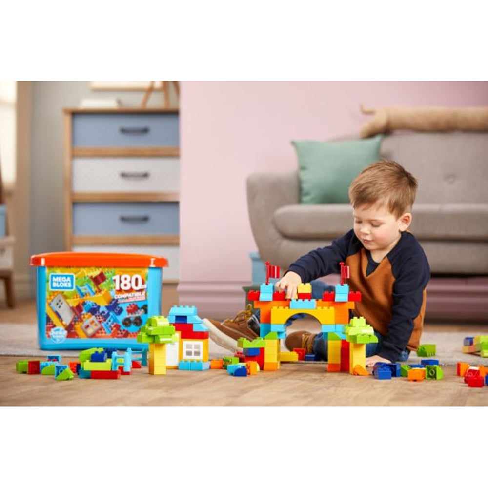 Mega Bloks GJD22 Junior Builder Mini Bulk Tub 180 Piece Large Block Building Set