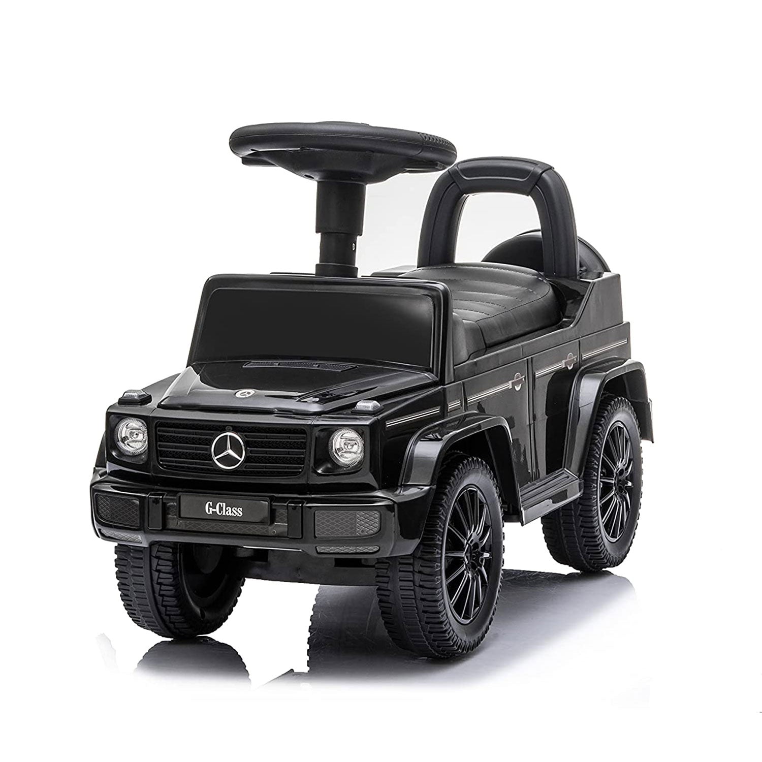Best Ride On Cars Realistic Children's Mercedes G-Wagon Push Car & Walker, Black - VMInnovations