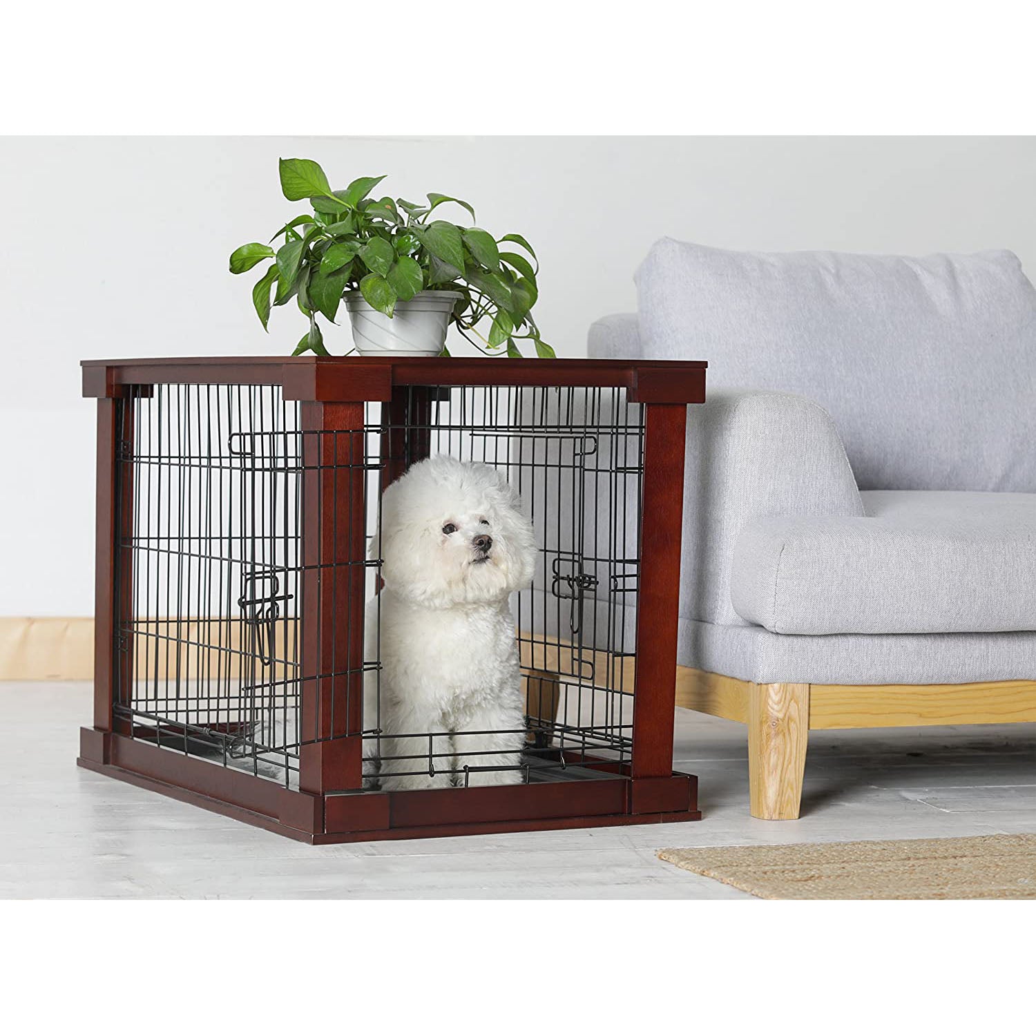 Merry Products Decorative Pet Cage w/ Protection Box End Table, Large, (2 Pack) - VMInnovations