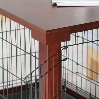 Decorative Pet Cage w/ Protection Box End Table, Large, Brown (Used) - VMInnovations