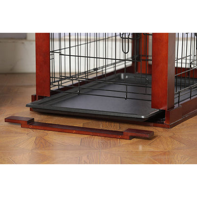 Decorative Pet Cage w/ Protection Box End Table, Large, Brown (Used) - VMInnovations