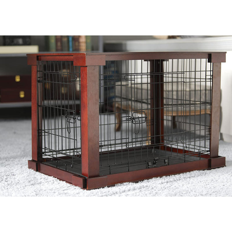 Decorative Pet Cage w/ Protection Box End Table, Large, Brown (Used)