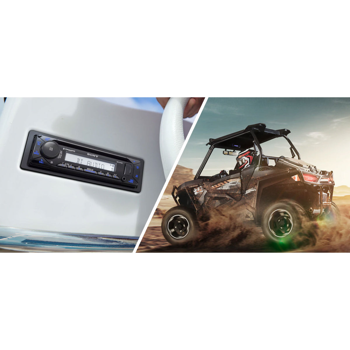 Sony MEXM72BT Single DIN Marine ATV CD Player Stereo Receiver w/Bluetooth (Used)
