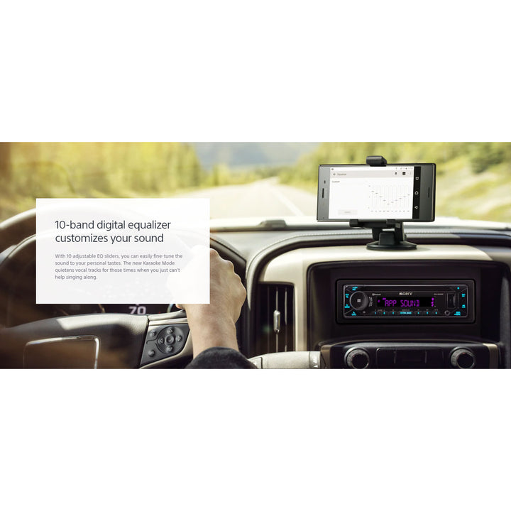 Sony Single DIN Car Audio CD Player Stereo Receiver with Bluetooth (Open Box)