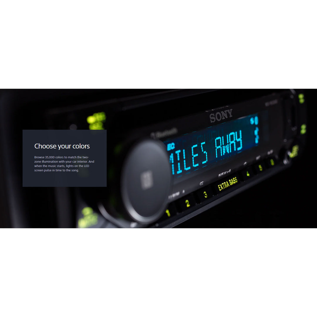 Sony MEXN5300BT Single DIN Car Audio CD Player Stereo Receiver with Bluetooth