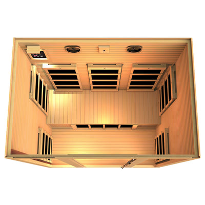 JNH Lifestyles MG317HB Joyous 3 Person Infrared Sauna w/ Bluetooth Sound System