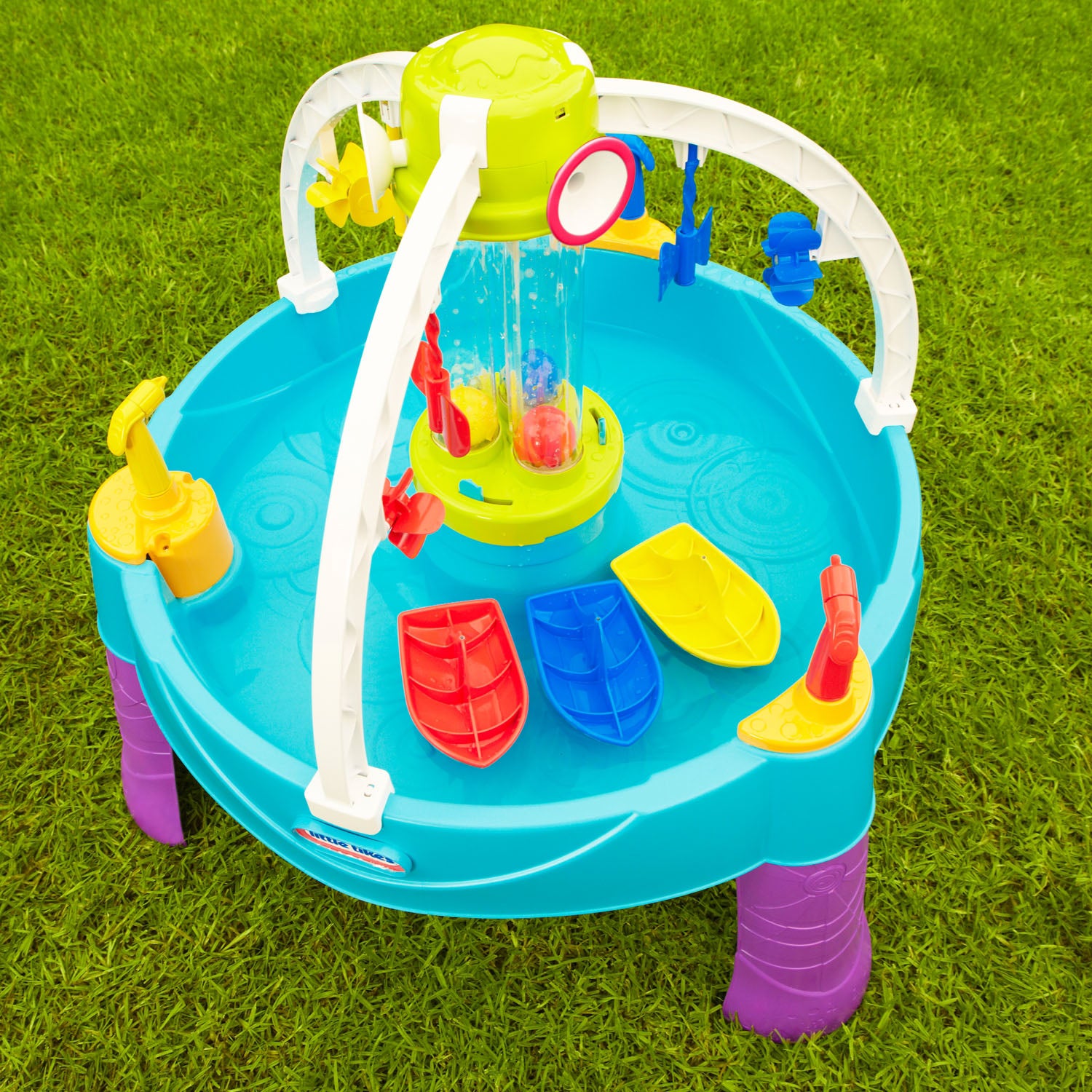 Little Tikes Fun Zone Battle Splash Water Table Multiplayer Game, Blue