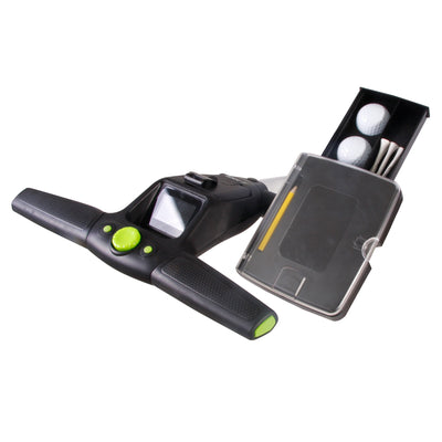 MGI Zip X5 Electric Golf Push Cart Swivel Wheel Caddie with Accessories, Black