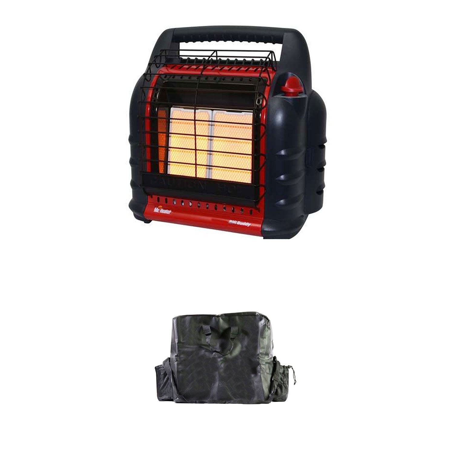 Mr. Heater 4,000 to 18,000 BTU Big Buddy Portable LP Gas Heater & Carry Bag