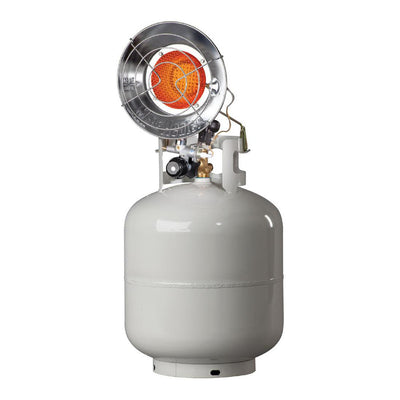 Mr. Heater Outdoor 15,000 BTU Stainless Steel Propane Gas Single Tank Top Heater (Refurbished)