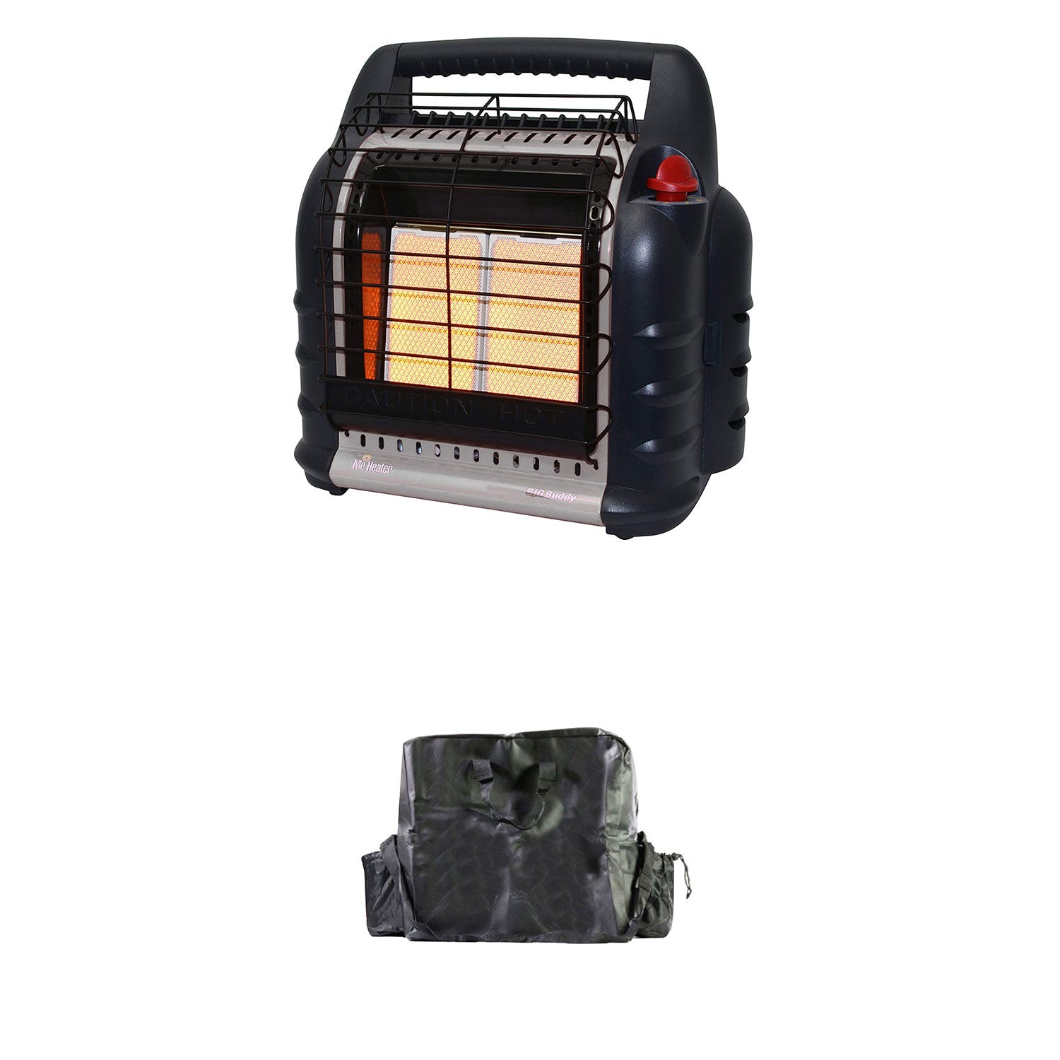 Mr. Heater MH18B 18000 BTU Hunting Big Buddy Propane Gas Heater & Carry Bag