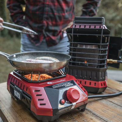 Mr. Heater MH-F600500 Buddy FLEX Portable Fiber Mesh Propane Cooking Burner - VMInnovations