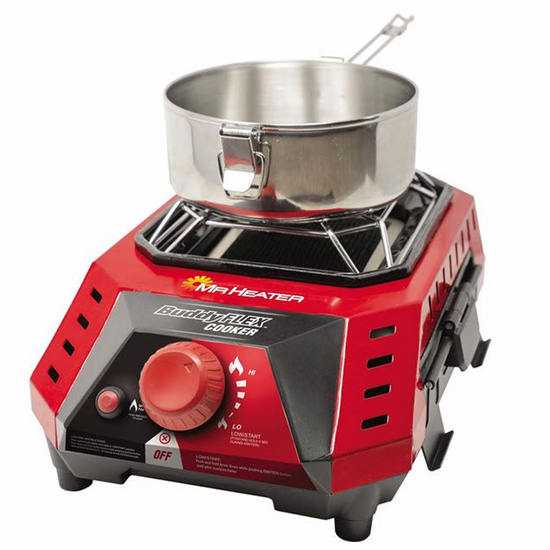 Mr. Heater MH-F600500 Buddy FLEX Portable Fiber Mesh Propane Cooking Burner - VMInnovations