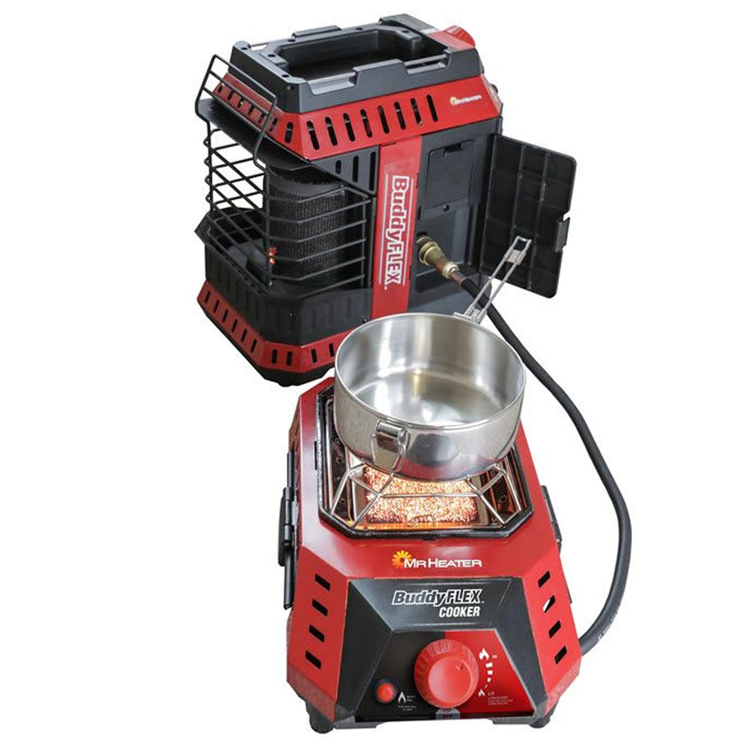 Mr. Heater MH-F600500 Buddy FLEX Portable Fiber Mesh Propane Cooking Burner - VMInnovations