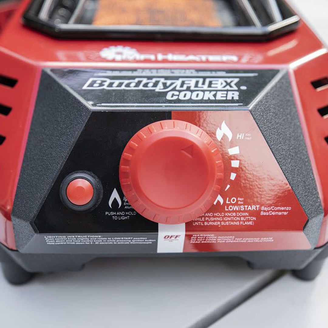 Mr. Heater MH-F600500 Buddy FLEX Portable Fiber Mesh Propane Cooking Burner - VMInnovations