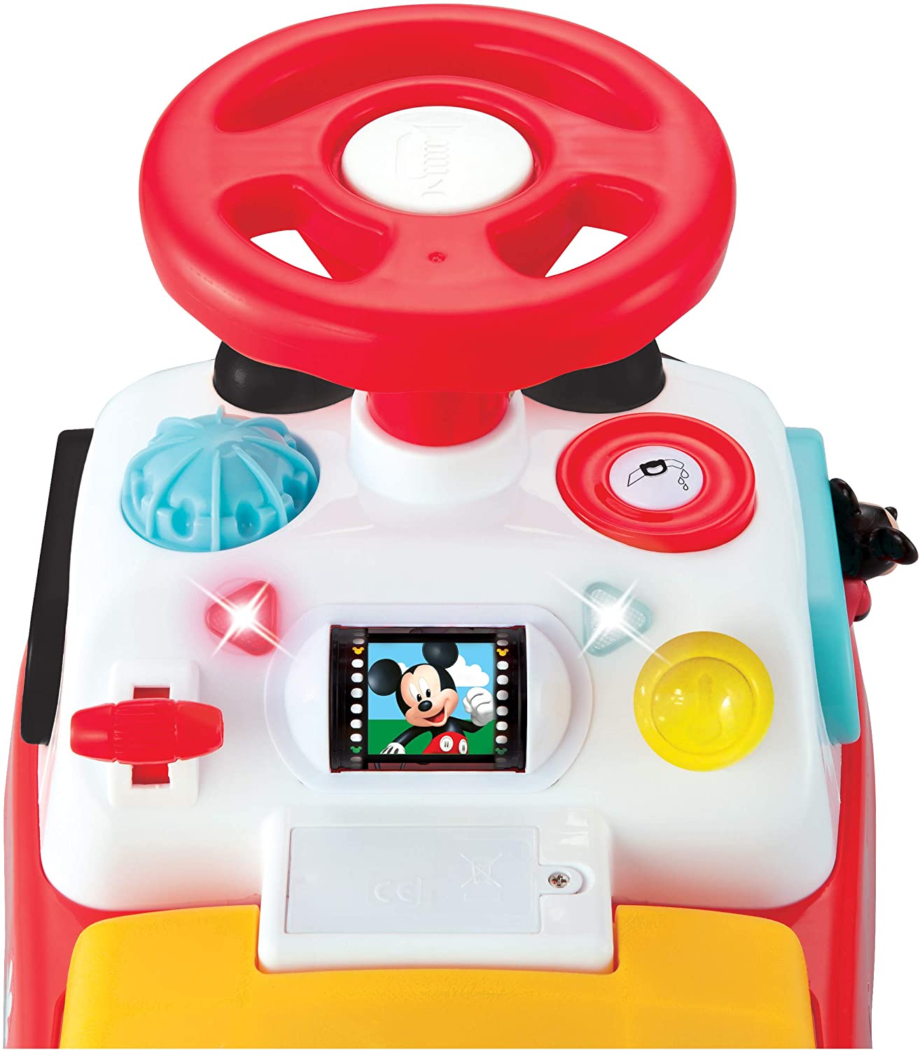 Kiddieland Toys 048116 My First Mickey Musical Toddler Ride On Push Toy Car (For Parts)
