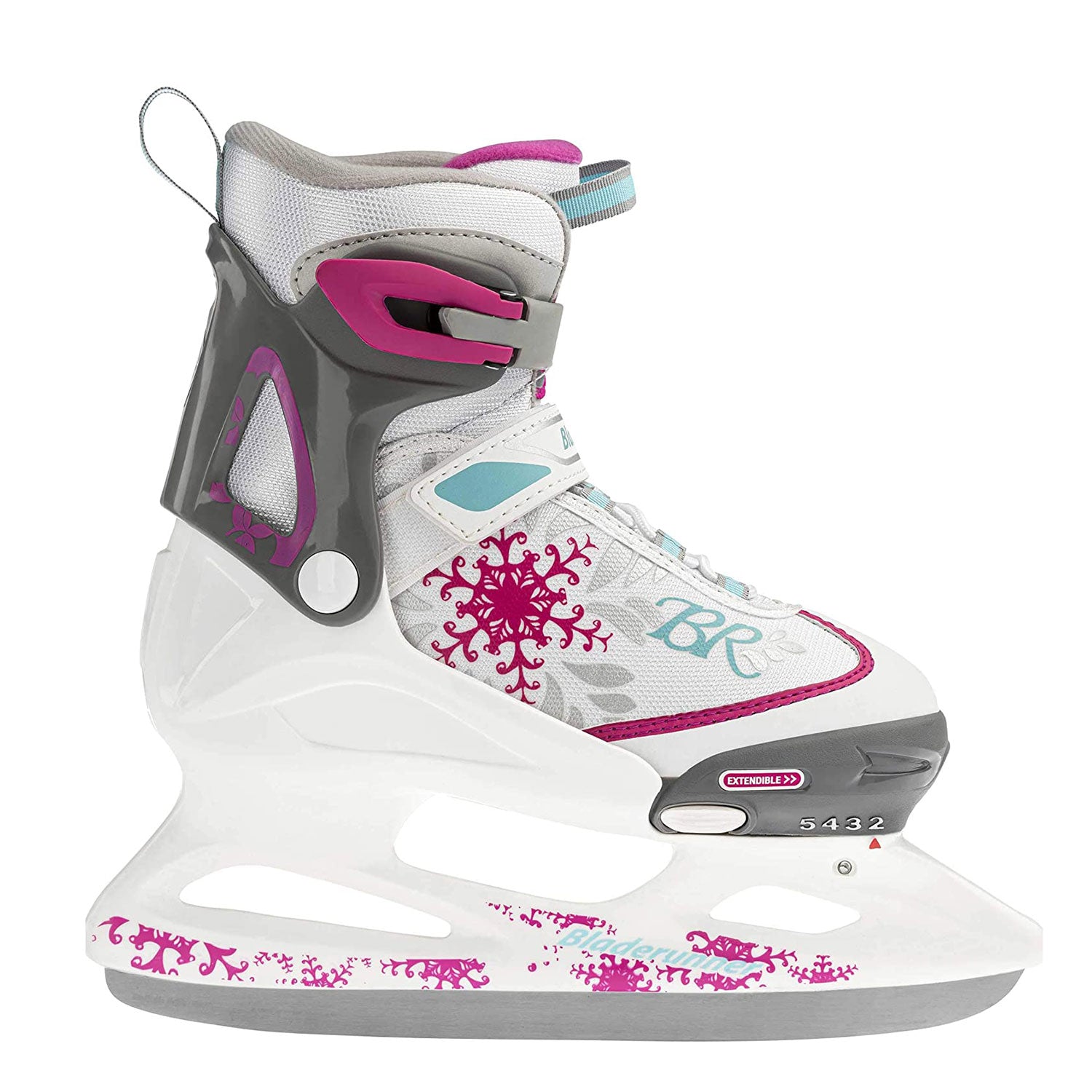 Rollerblade Bladerunner Micro Ice G Padded Skates, Large, White/Pink (Open Box) - VMInnovations