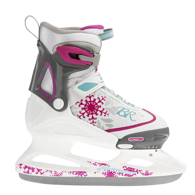 Rollerblade Bladerunner Micro Ice G Padded Skates, Large, White/Pink (Open Box)